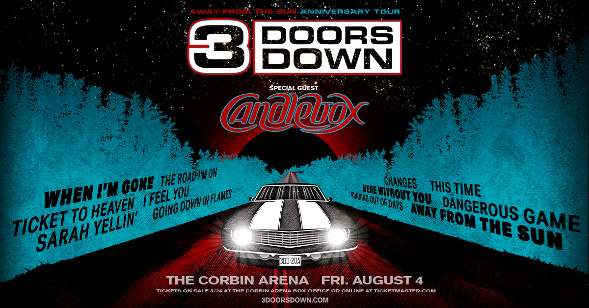 3 Doors Down Away From the Sun Anniversary Tour with Special Guest