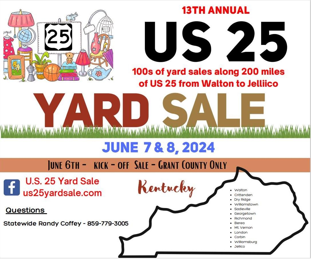 13th Annual U.S. 25 Yard Sale Corbin KY Tourism