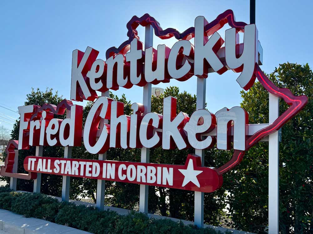 Kentucky Fried Chicken - It All Started In Corbin - sign